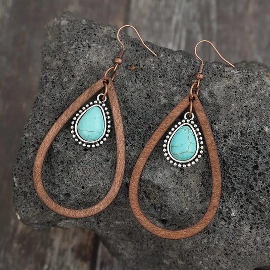 TMER2 - Wood Drop & Dangle Earrings