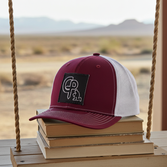 CP113 - Cowboy Prayer 3D Black Cardinal/White Cap