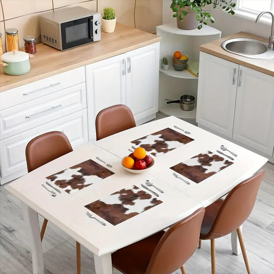 TMPLMT2 - Set of 4 Cow Print Placemats