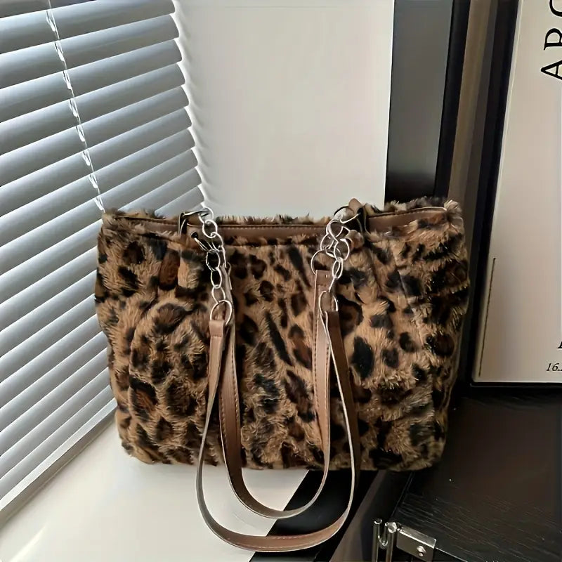 Load image into Gallery viewer, TMPUR1 - Fashionable Leopard Print Women&#39;s Shoulder Bag
