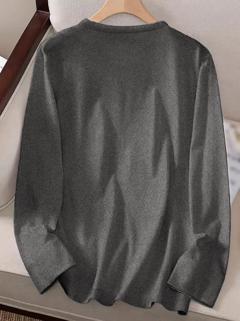 Load image into Gallery viewer, TMTSHT34 - Women&#39;s LS Grey Buttercup T Shirt
