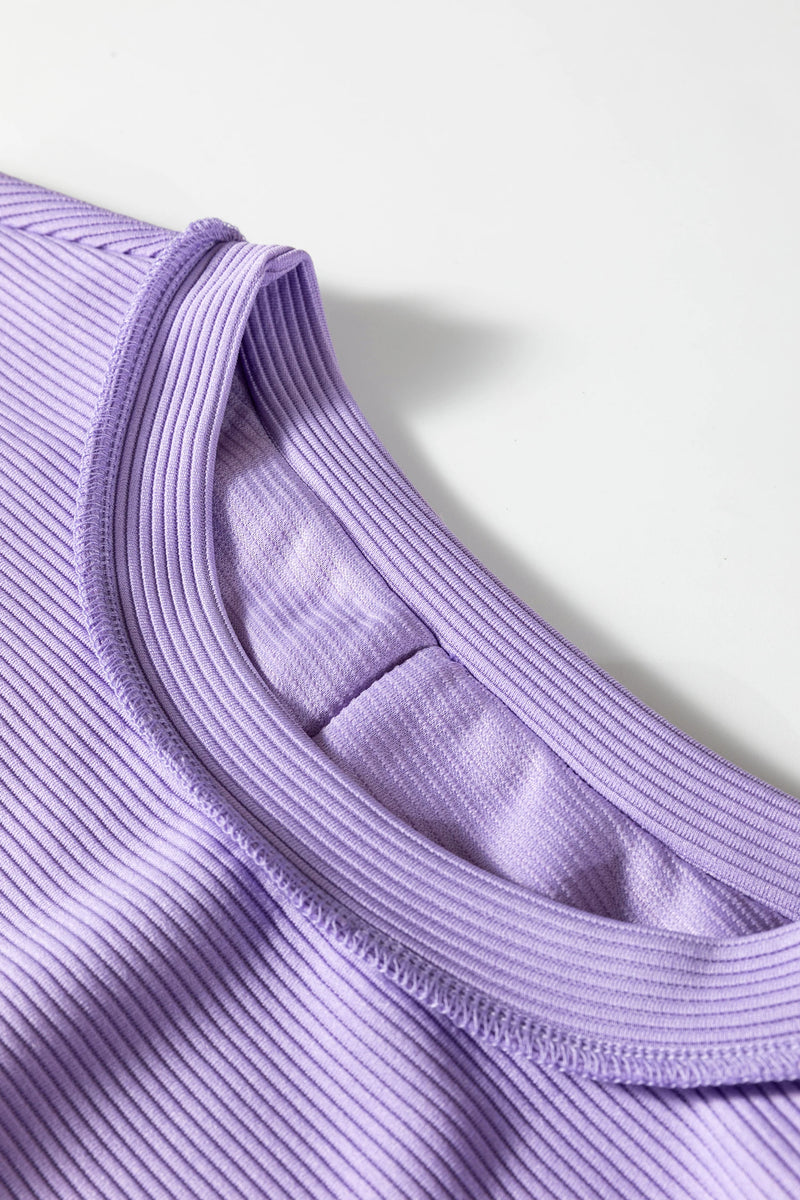 Load image into Gallery viewer, DLLS456 - Ladies Lavendula Horizontal Ribbed Drop Shoulder Baggy Pullover
