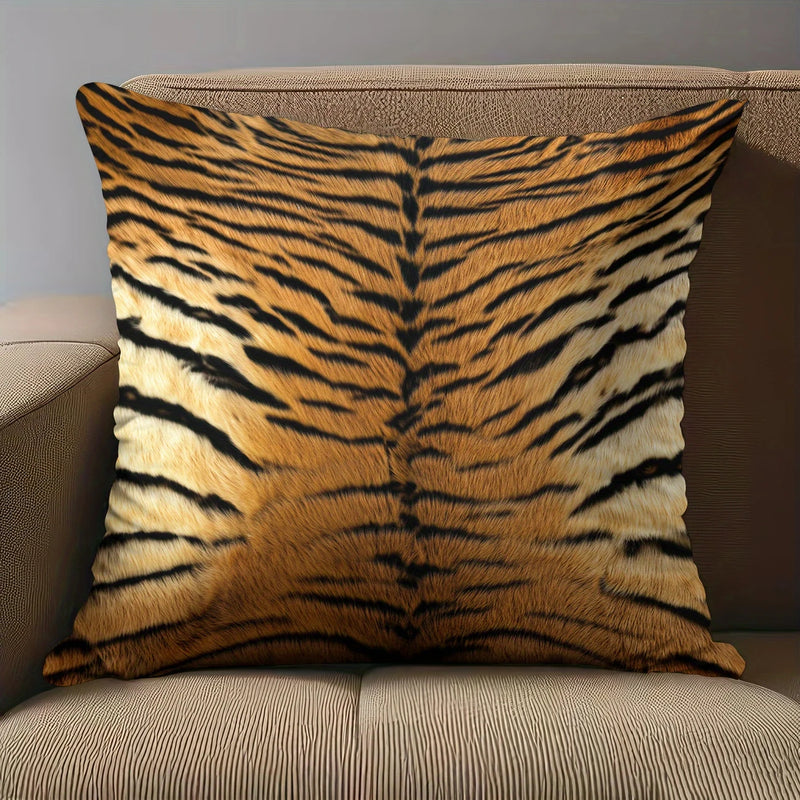Load image into Gallery viewer, TMPL111 - 2 Piece Set - 18&quot; x 18&quot; Tiger Print Throw Pillows
