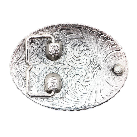 502 - Oval with Embossed Heavy Rope Buckle