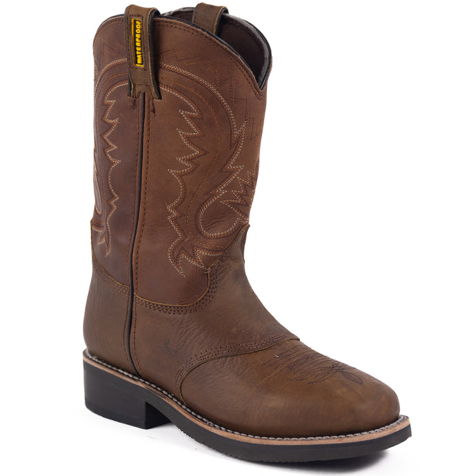 5026 - RockinLeather Men's Nebraska Miel Waterproof Boot with Overlay