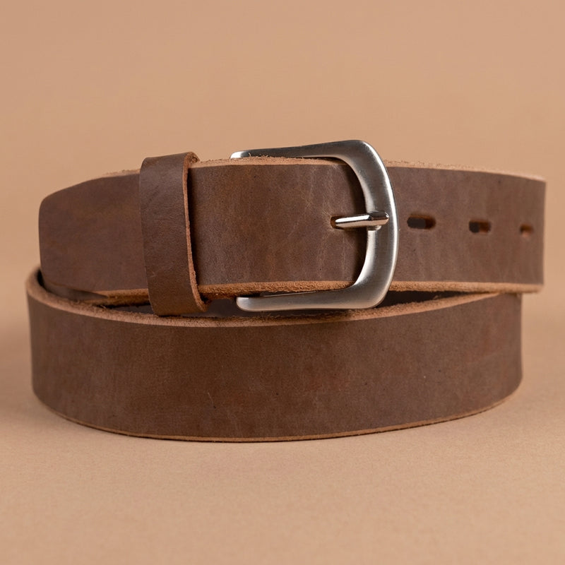 Load image into Gallery viewer, B1042 - RockinLeather Distressed Brown Cowhide Leather Casual Belt
