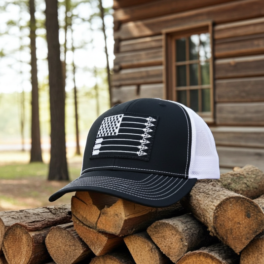 SA160 - Southern Addiction Arrows Flag Black/White Cap