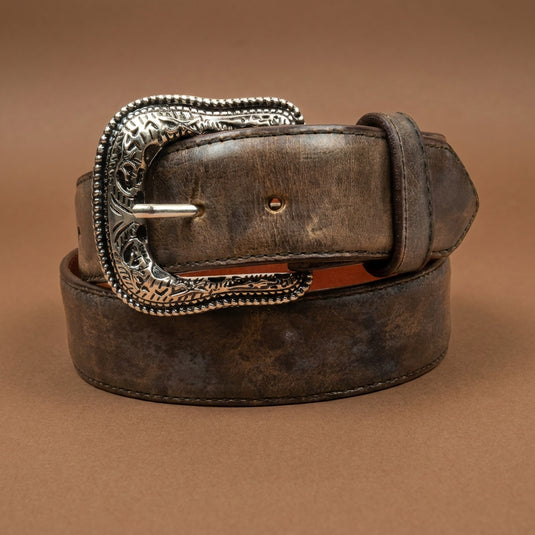 B1003 - RockinLeather Cracked Wax Cowhide Leather Belt