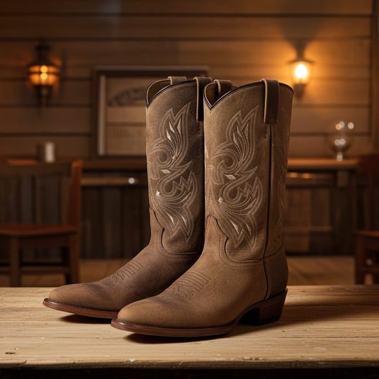 1802 - RockinLeather Men's Mad Dog Cowhide Western Boot With Pointed Toe