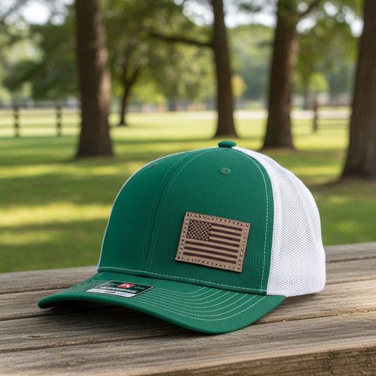 SA150 - Southern Addiction Light American Flag Kelly/White Cap