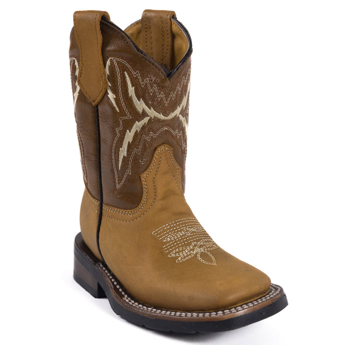 5500 CY - RockinLeather Children's Crazy Honey Cowhide Leather Boot