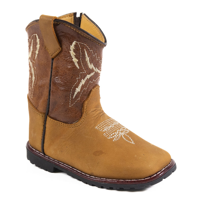 Load image into Gallery viewer, 5500 T - RockinLeather Toddler Crazy Honey Cowhide Boot
