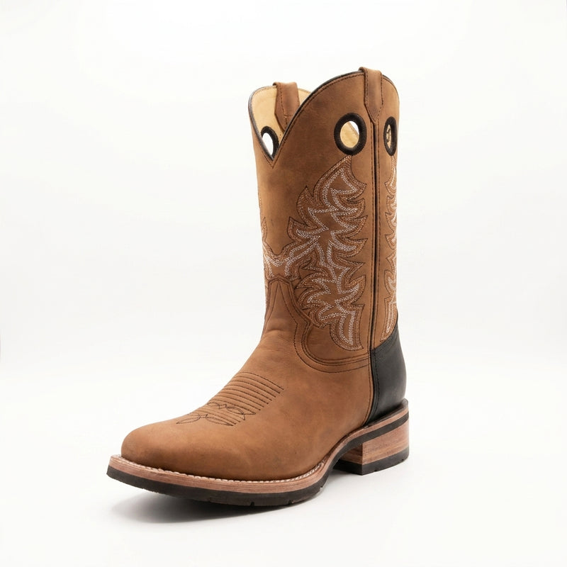 Load image into Gallery viewer, 1262 - RockinLeather Men's Round Toe Crazy Horse Western Boot
