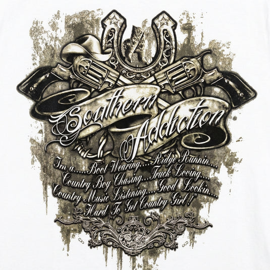 7013 - Southern Addiction I'm A Country Girl T Shirt