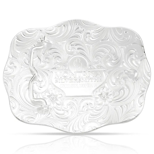 57610-731 - Montana Silversmiths Four Star Buckle with Christian Cowboy