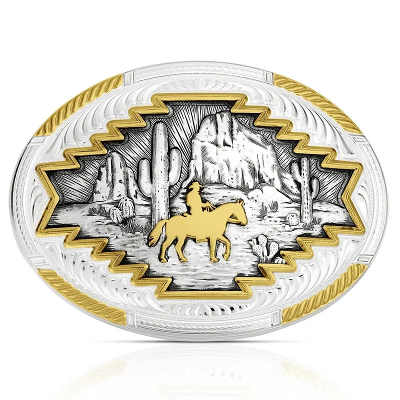 Load image into Gallery viewer, 57710 - Montana Silversmiths The Cowboys Way Buckle
