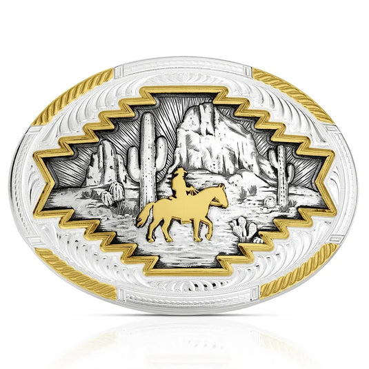 57710 - Montana Silversmiths The Cowboys Way Buckle