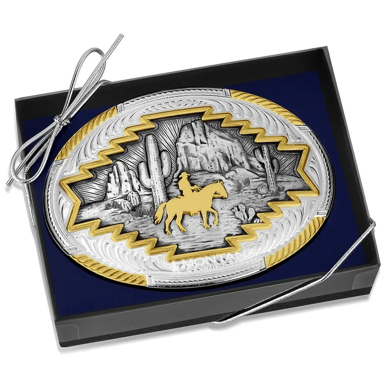Load image into Gallery viewer, 57710 - Montana Silversmiths The Cowboys Way Buckle
