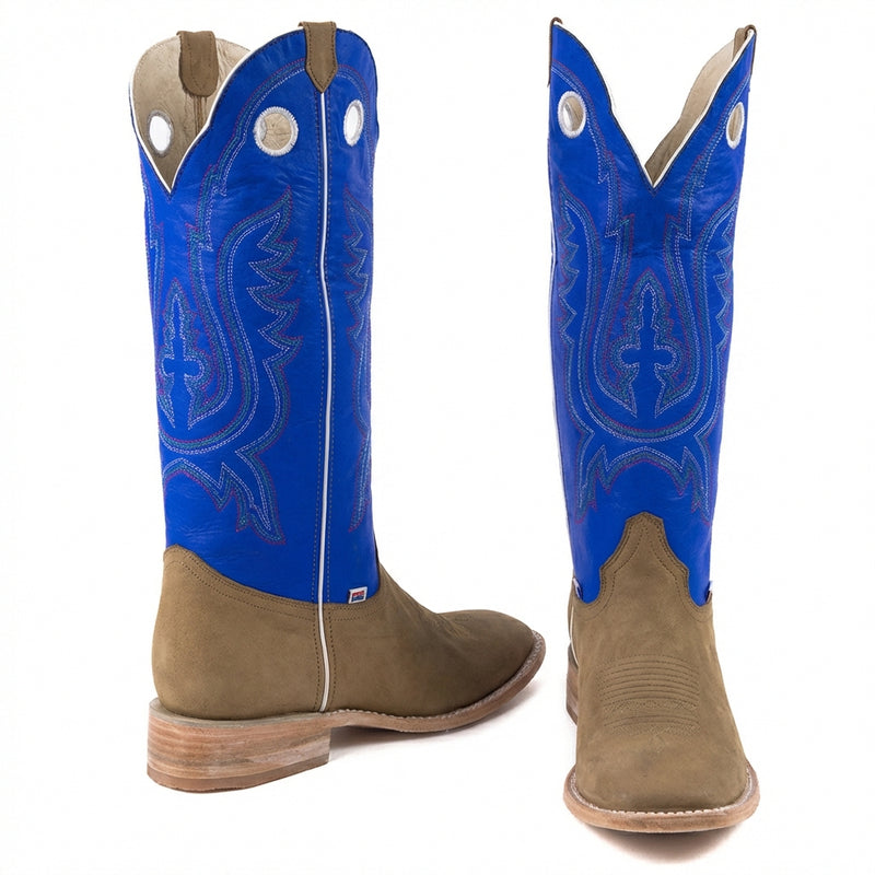 Load image into Gallery viewer, 1106 - RockinLeather Men's Buckaroo Blue Shaft Western Boot
