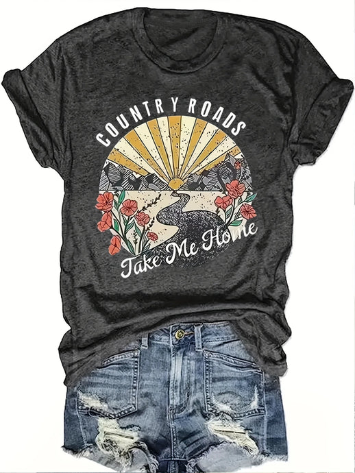 TMTSHT86 - Women's Country Roads T Shirt