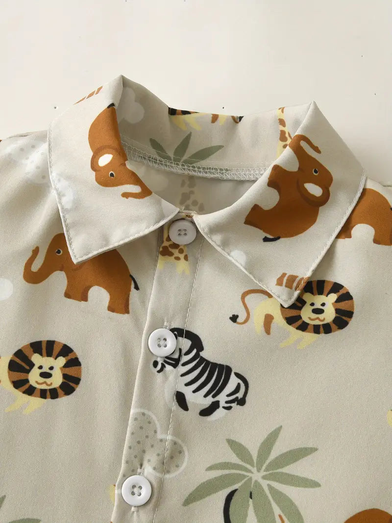 Load image into Gallery viewer, TMCHD60 - 2 Piece Set - Children&#39;s Animal Print Outfit
