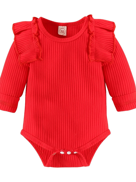 TMCHD71 - Children's Ruffled Skirt & Romper 3 Piece Set