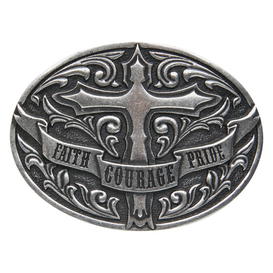 586 - Faith, Courage, Pride Buckle