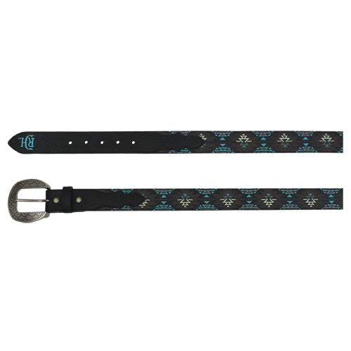 Load image into Gallery viewer, 24069BE4 - Red Dirt Hat Co Men's Blue And Gray Southwest Print Pattern Belt
