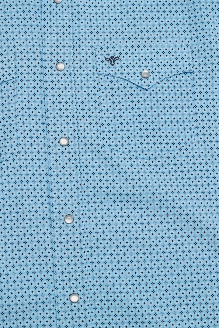 Load image into Gallery viewer, MPS110L-1163 - Rodeo Clothing Men's Western Pearl Snap Aztec Print Shirt
