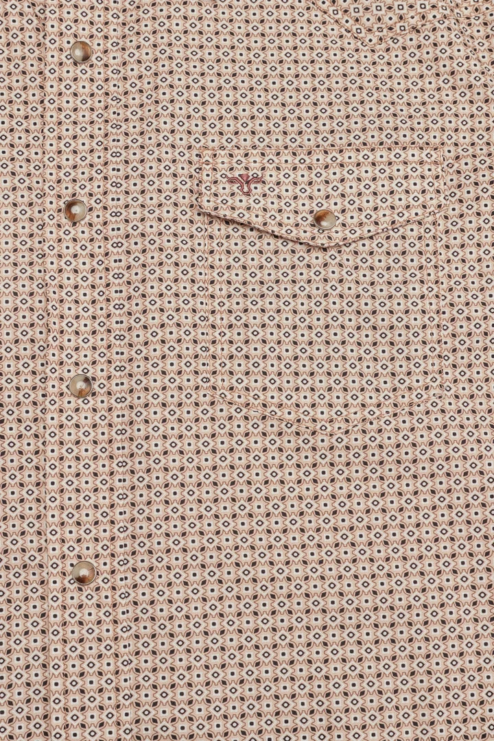 Load image into Gallery viewer, PS100L-1082 - Rodeo Clothing Men's Western Pearl Snap Print Shirt
