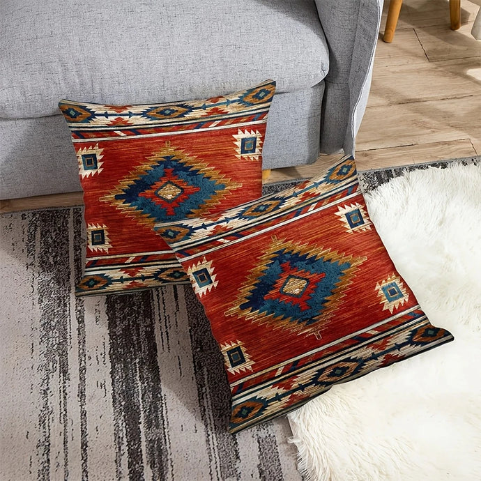 TMPL8 - Set of 2 Aztec Print Throw Pillows