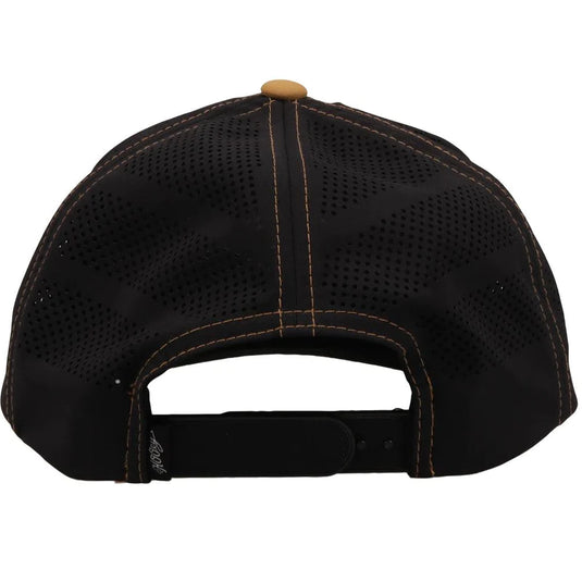 6011T-TNBK - Hooey Habitat "Graphite" Tan/Black W/Blk & Wht Diamond Patch Cap