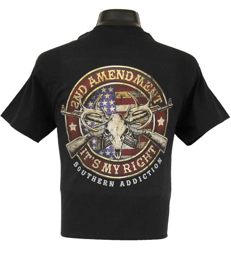Load image into Gallery viewer, 6133 - Southern Addiction 2nd Amendment T Shirt
