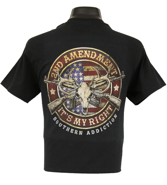 6133 - Southern Addiction 2nd Amendment T Shirt