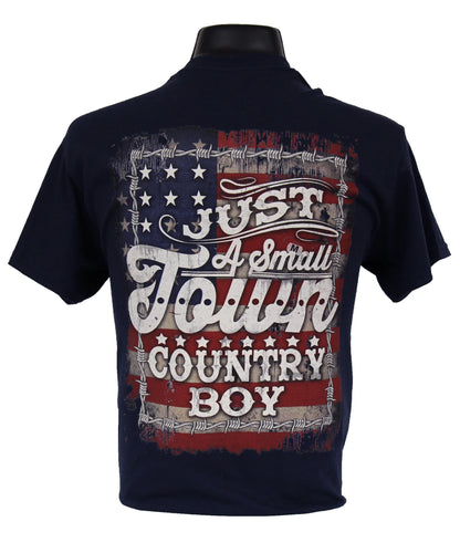 6140 - Southern Addiction Sm Town Cntry Boy - Navy T Shirt