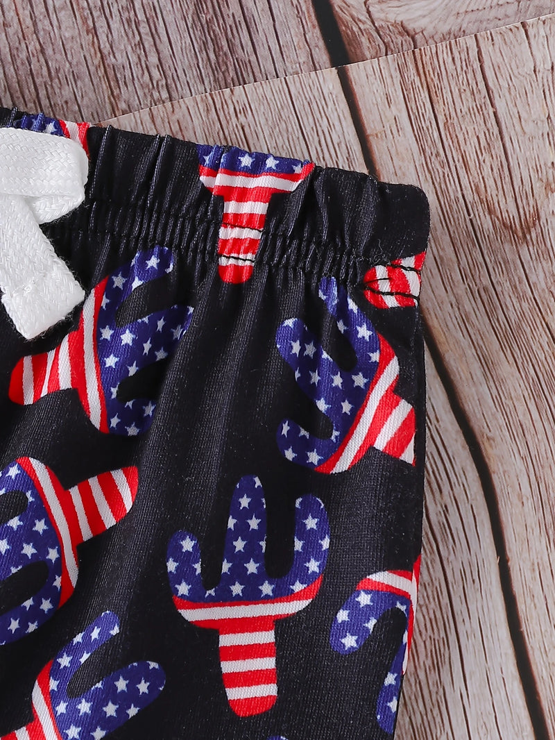 Load image into Gallery viewer, TMCHD34 - Baby &amp; Child 2 Piece Set Patriot Cow
