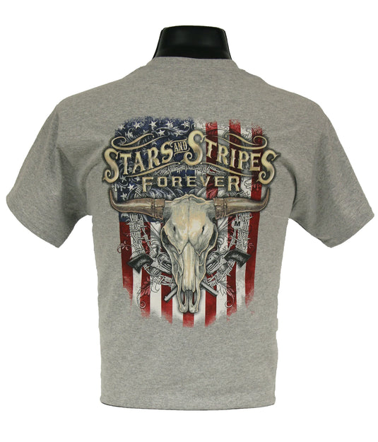 6155 - Southern Addiction Stars & Stripes T Shirt