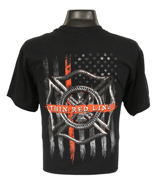 6166 - Southern Addiction Thin Red Line T Shirt