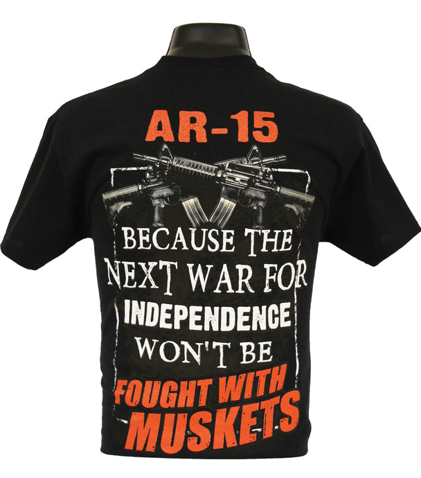 6172 - Southern Addiction AR-15 vs Musket T Shirt