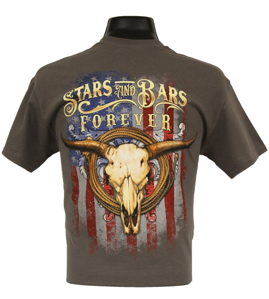 6173 - Southern Addiction Stars & Bars T Shirt