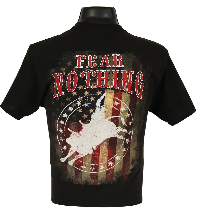 Load image into Gallery viewer, 6175 - Southern Addiction Fear Nothing Bullrider T Shirt
