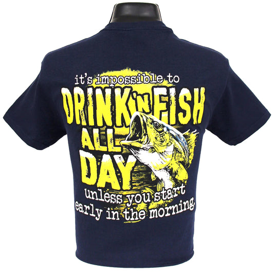 6188 - Southern Addiction Drink 'n Fish T Shirt