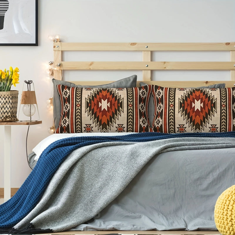 Load image into Gallery viewer, TMPL7 - Set of 2 - 12&quot; x 20&quot; Aztec Throw Pillows

