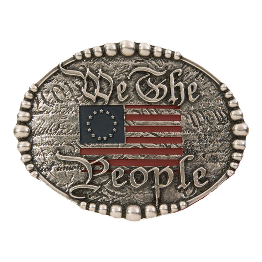628-02 - We The People with Flag Buckle
