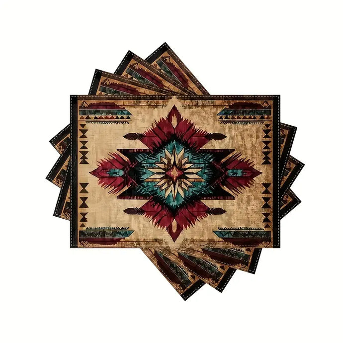 TMPLMT12 - Set of 4 Aztec Print Placemats