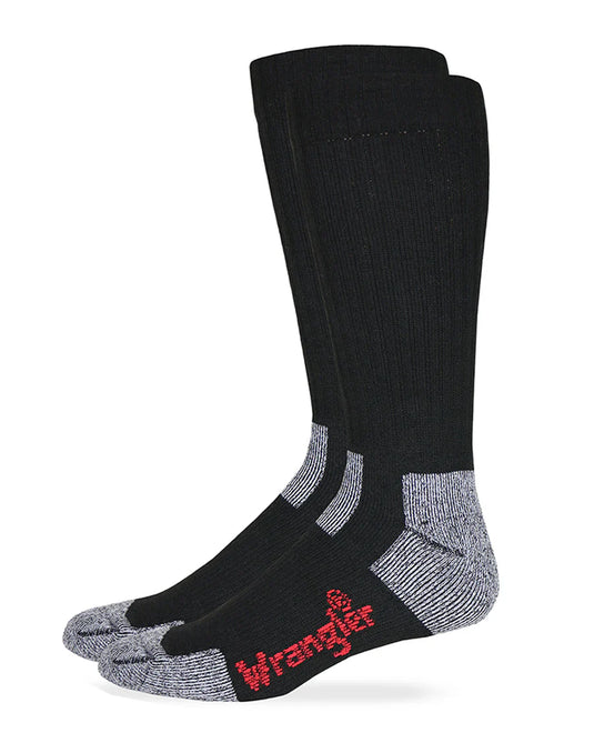 00647-2000 - Wrangler Men's Steel Toe Boot Ultra-Dri® Work Boot Socks 2 Pack