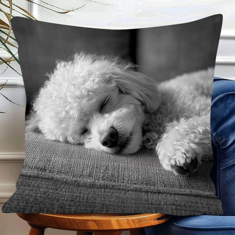 Load image into Gallery viewer, TMPL125 - 1 Piece - 18&quot; x 18&quot; Poodle Throw Pillow
