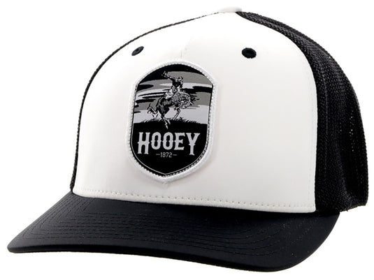 2244 WHBK - Hooey Cheyenne White/Black Flexfit Cap