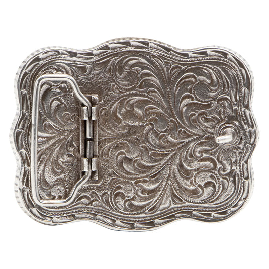 658-06 - Scalloped Elk Skull Buckle