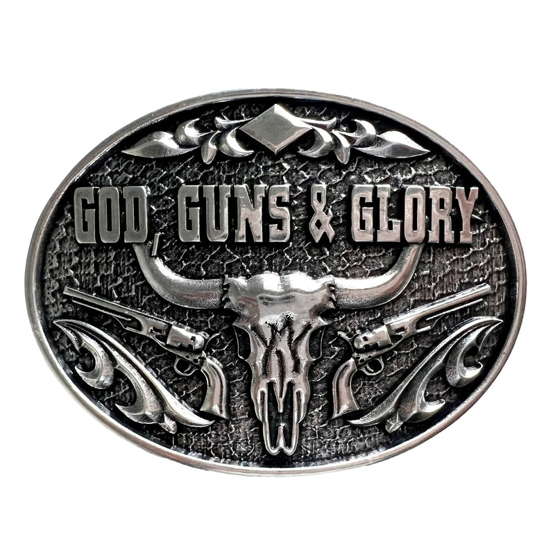 Load image into Gallery viewer, 662-02 - God, Guns &amp; Glory Buckle
